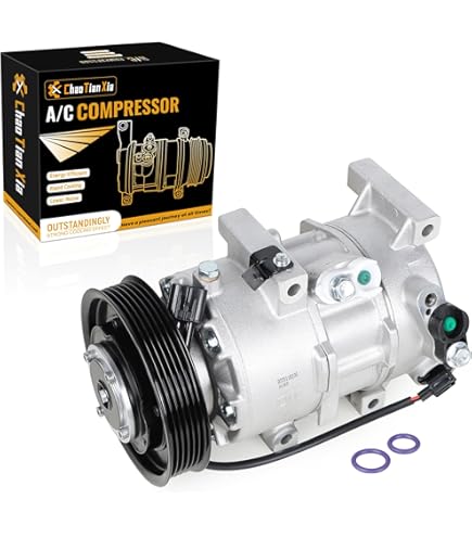 HIFMGHE A/C Compressor For Hyundai Accent 1.6L 2012 2013 2014 2015 2016, Air Conditioning Compressor With Clutch For KIA Rio 1.6L 2012 2013 2014 2015 Replace OEM Number 178324 7512957