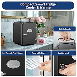YSSOA 9 Cans Compact Mini Fridge, Warmer and Cooler