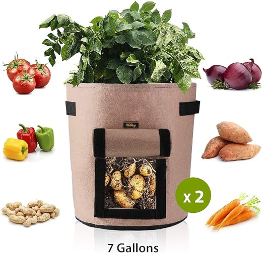 Ulikey 2 Pcs Bolsas de Cultivo de Papa, Bolsa de Cultivo de ...