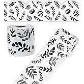Carson Dellosa Education Carson Dellosa Farmhouse 65 Ft Scalloped Black and White Leaves Bulletin Board Borders, Modern Class
