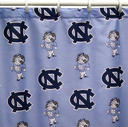 Amazon Com North Carolina Tar Heels Shower Curtain Cover Plus A