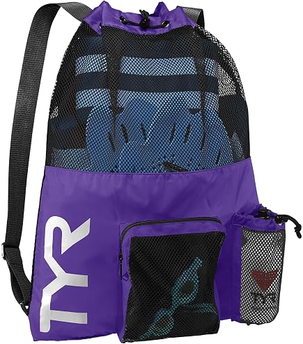 Amazon.com: TYR Big Mesh Mummy Backpack, Purple/Blue | 40L