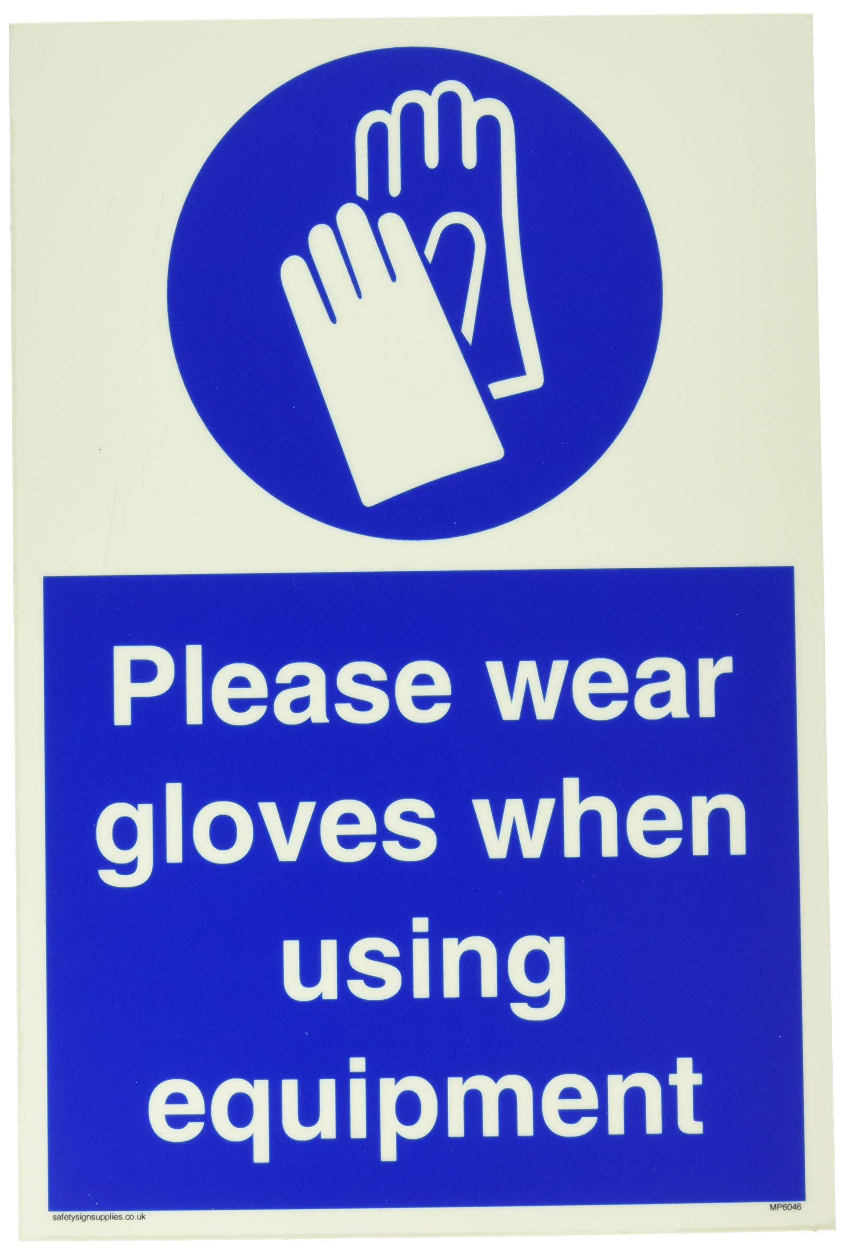 Please wear gloves when using equipment