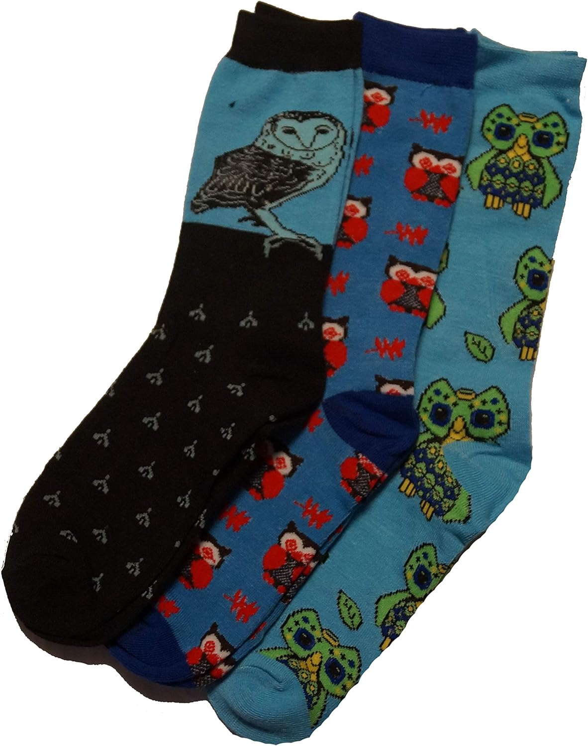 Womens Sockaholic Owl Socks, 47, 3 Pack (Blue) Amazon.co.uk Clothing