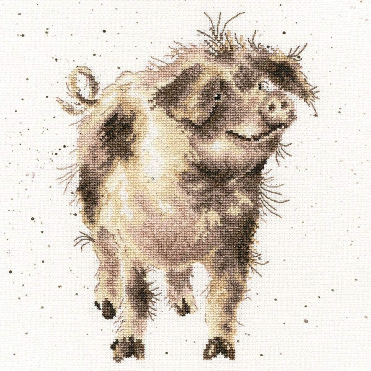 Bothy Threads Cross Stitch Kit - Wrendale Designs - Truffles and Trotters, Pastels