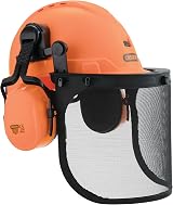 Oregon Chainsaw Safety Helmet with Protective Ear Muff and Mesh Visor
