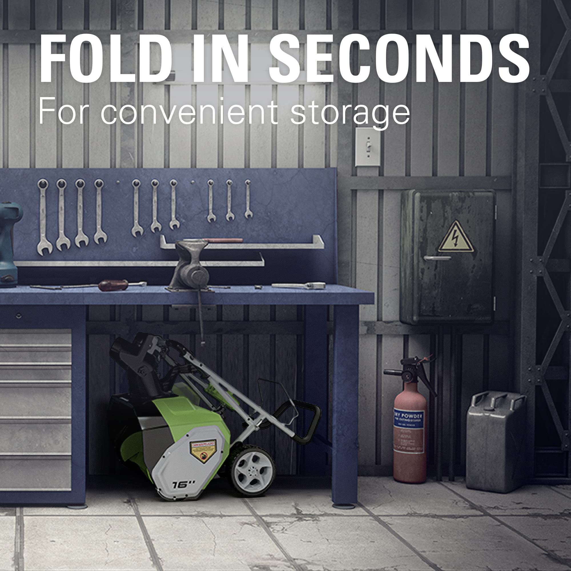 Greenworks 40V (75+ Compatible Tools) 16” Cordless Snow Blower, Tool Only Pricepulse