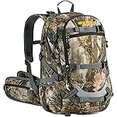 NEW VIEW Hunting Backpacks for Men 35L, Camo Backpack for Hunting with Rifle Bow Gun Holder, Waterproof Hunting Pack with Rain Rover