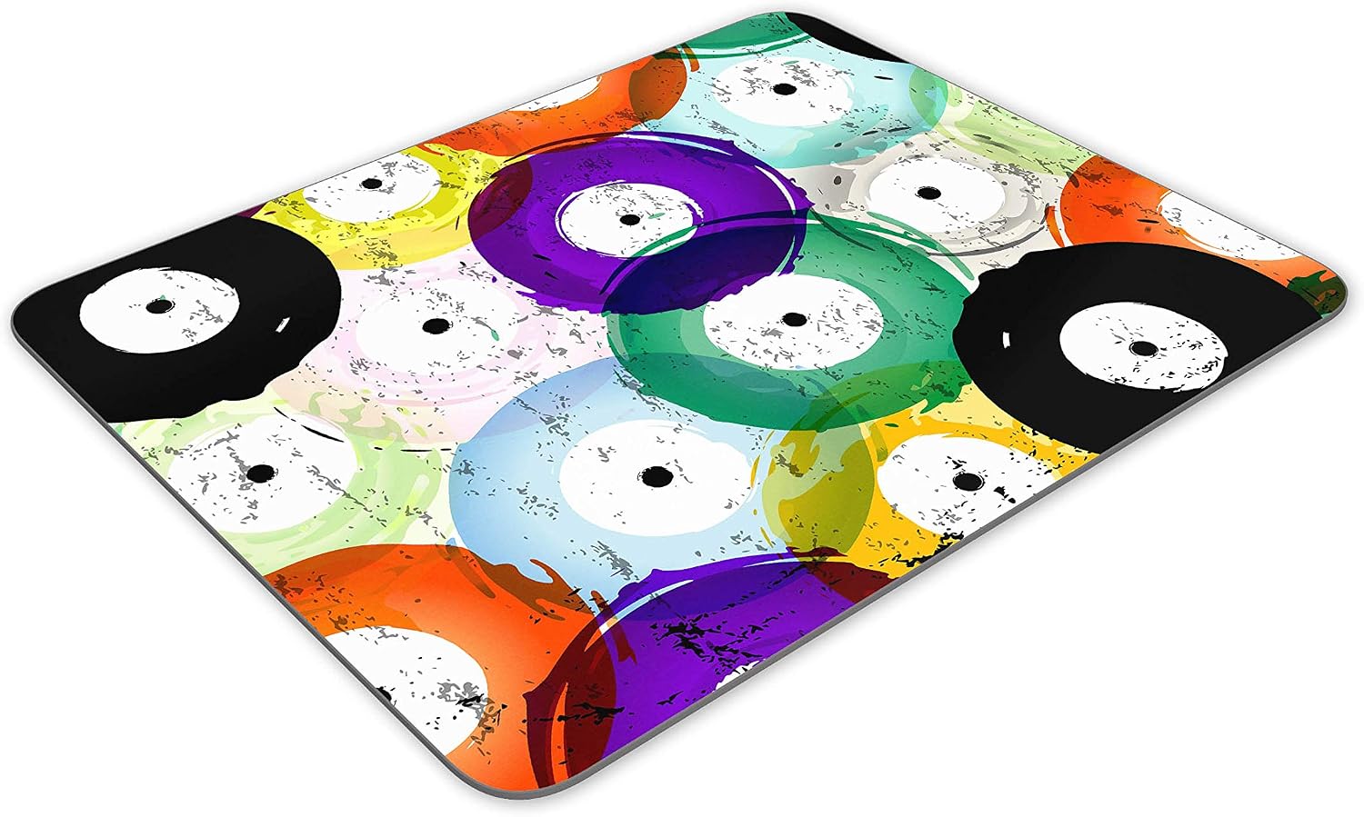 Funky Vinyl Records Mouse Mat Pad - Music DJ Retro Student Gift Computer #14230 - Image 4