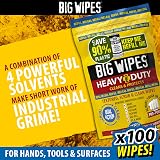Big Wipes Heavy Duty Pro+ Hand Wipes x100 Refill Pouch view 3