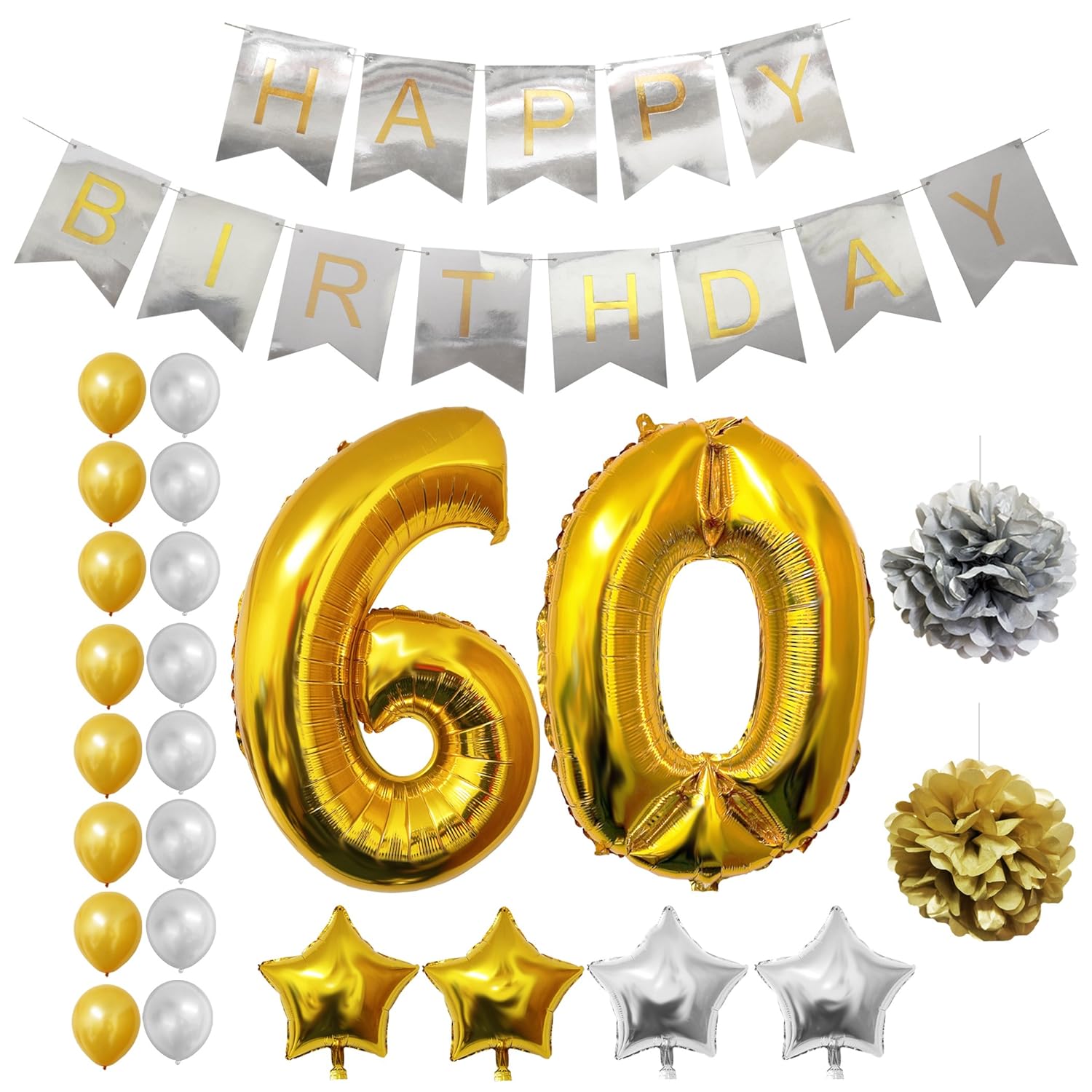 Celebrando Sus 60 Anos Al Estilo Joliandgift Joliandgift Globos Personalizados Arreglos De Chucherias Areglos De Cumpleanos