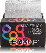 Framar Silver Embossed Pop Up Hair Foil 500 Sheets 5x11 Non Slip Embossed