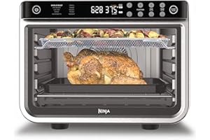 Ninja DT201C, Foodi 10 en 1 XL Pro Four à frire à air, acier inoxydable, 1800 W (version canadienne)