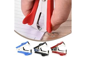 ZBJBinCH Stapler Removers Staple Remover Tool, Pinch Jaw Style Staple Remover Stick, Staple Extractor Office Supplies Classroom Must Haves (Multiple Colour 3 Pcs)