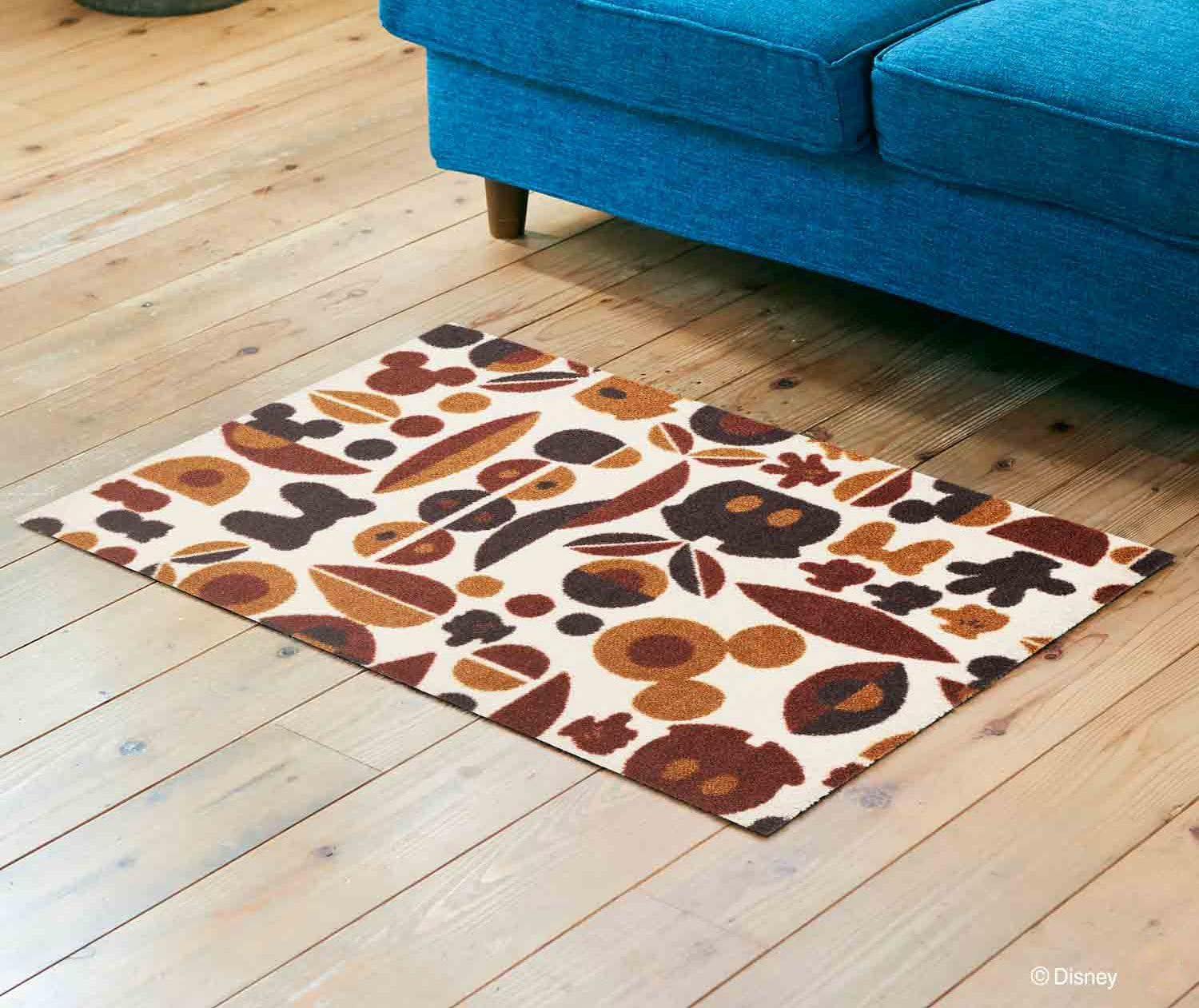 Amazon Co Jp Disney Mat Collection ディズニー 玄関マット Mickey ミッキー ミニー モチーフ ブラウン 60 90 Cm Bk ホーム キッチン