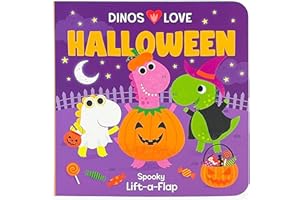 Dinos Love Halloween - Halloween Lift-a-Flap Board Book for Babies and Toddlers; A Fun Dinosaur Adventure