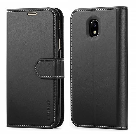 Mulbess Business Style Ledertasche im Ständer Book Case / Kartenfach für Samsung Galaxy J3 Duos 2017 Tasche Hülle Leder Etui,