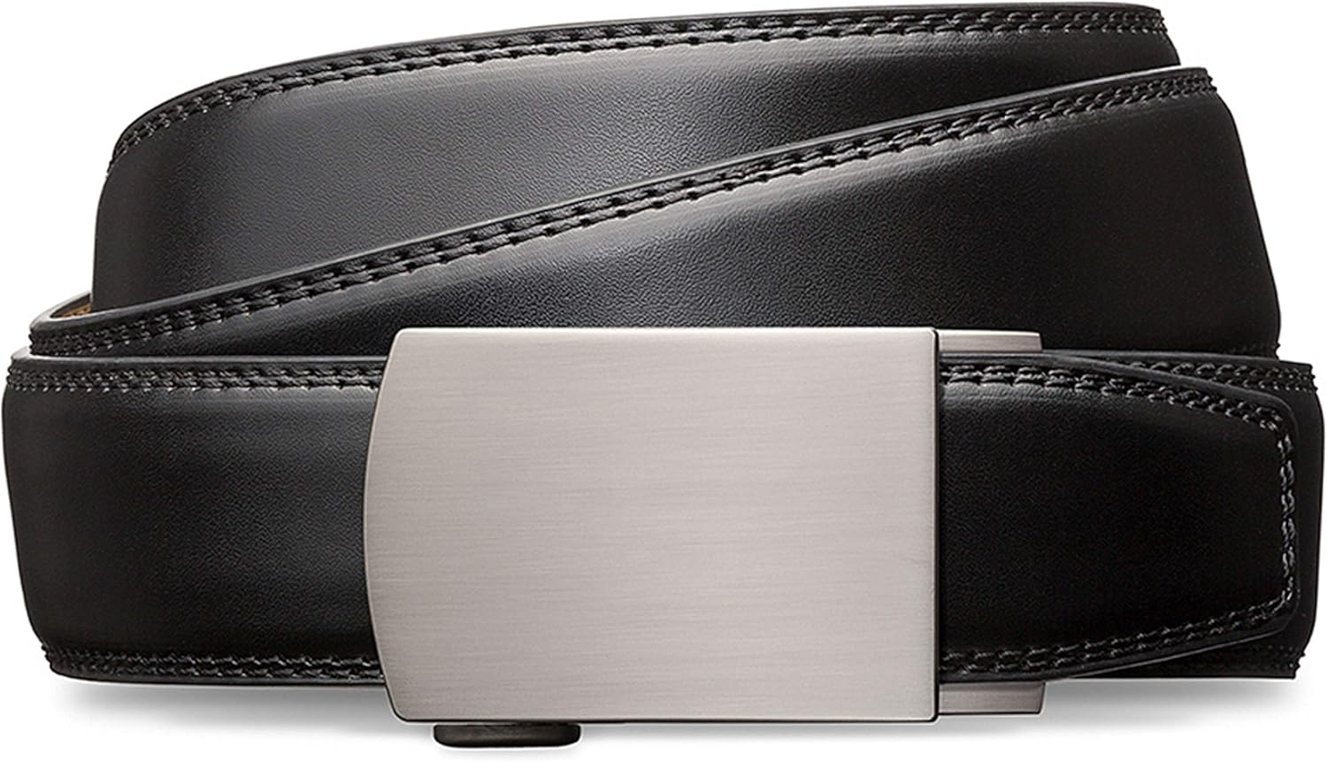 Mio Marino’s Mens Leather Ratchet Belt Adjustable Dress Belt for Mens