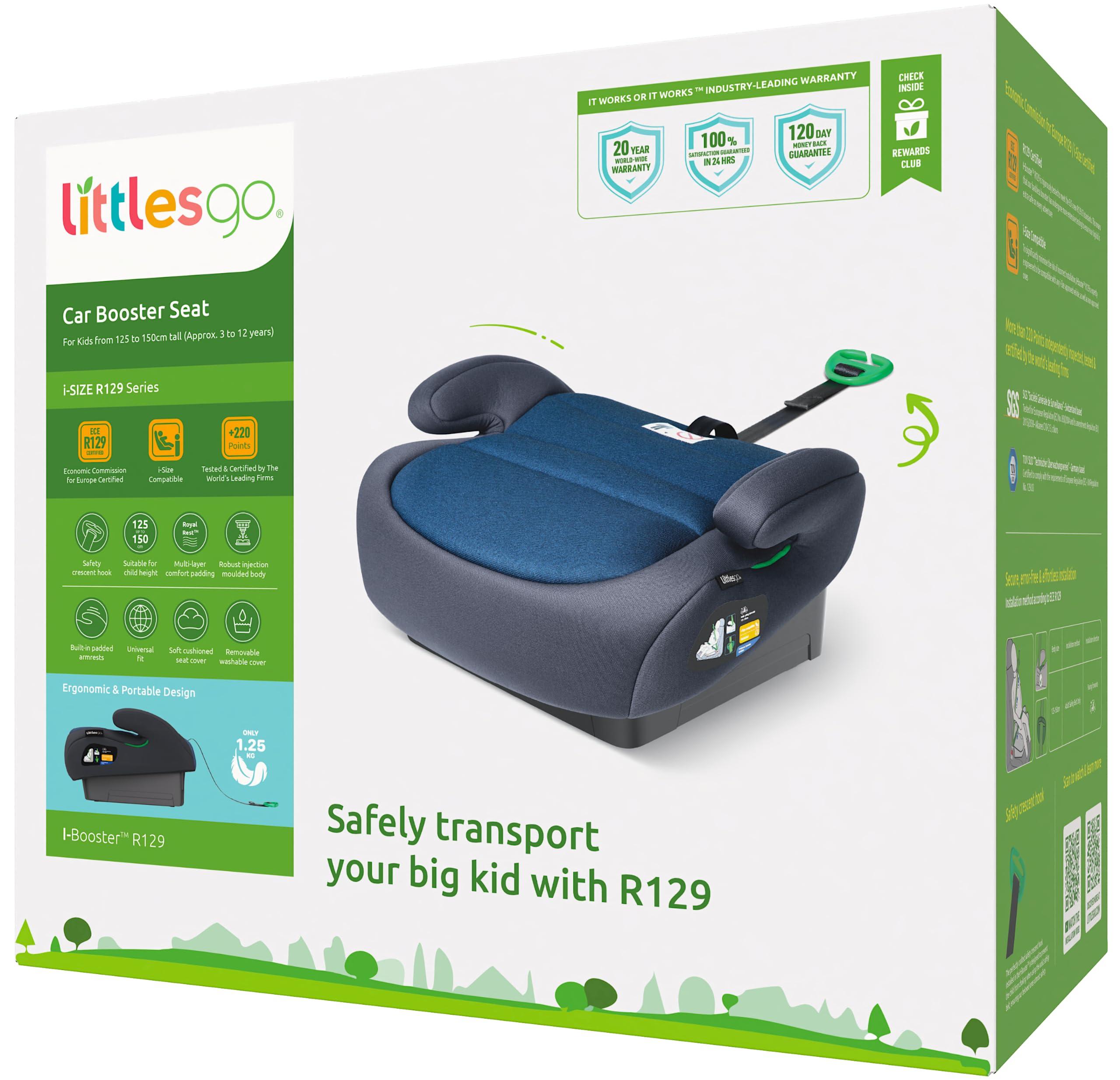Littlesgo I-Booster Car Seat,...