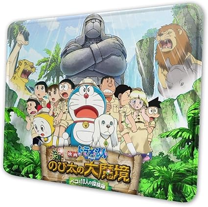 Amazon La Meack マウスパッド ドラえもん のび太 みなもと しずか 大型ファッションアニメーション マウスパッドラップトップパッド防水および滑り止め 防水性と耐久性のある滑り止め 多機能 スタイリッシュ La Meack 家電 カメラ