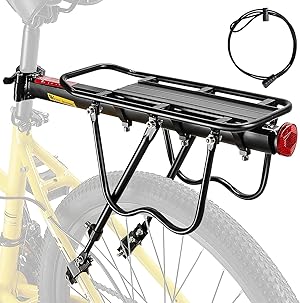 West Biking Gepäckträger Mountainbike - Stabiler Fahrrad Gepäckträger Robust MTB Gepäckträger Aluminium Fahrradgepäckträger, Einfache Montage Gepäckträger Fahrrad Hinten Maximalbelastung 50kg