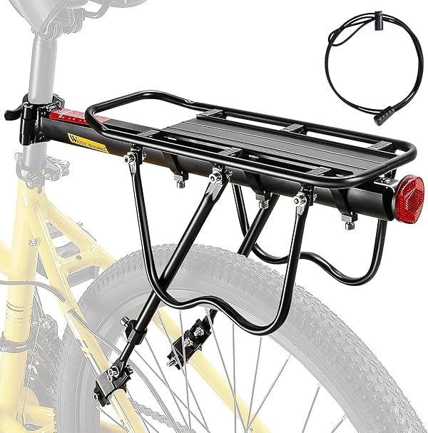 West Biking Gepäckträger Mountainbike - Stabiler Fahrrad Gepäckträger Robust MTB Gepäckträger Aluminium Fahrradgepäckträger, Einfache Montage Gepäckträger Fahrrad Hinten Maximalbelastung 50kg