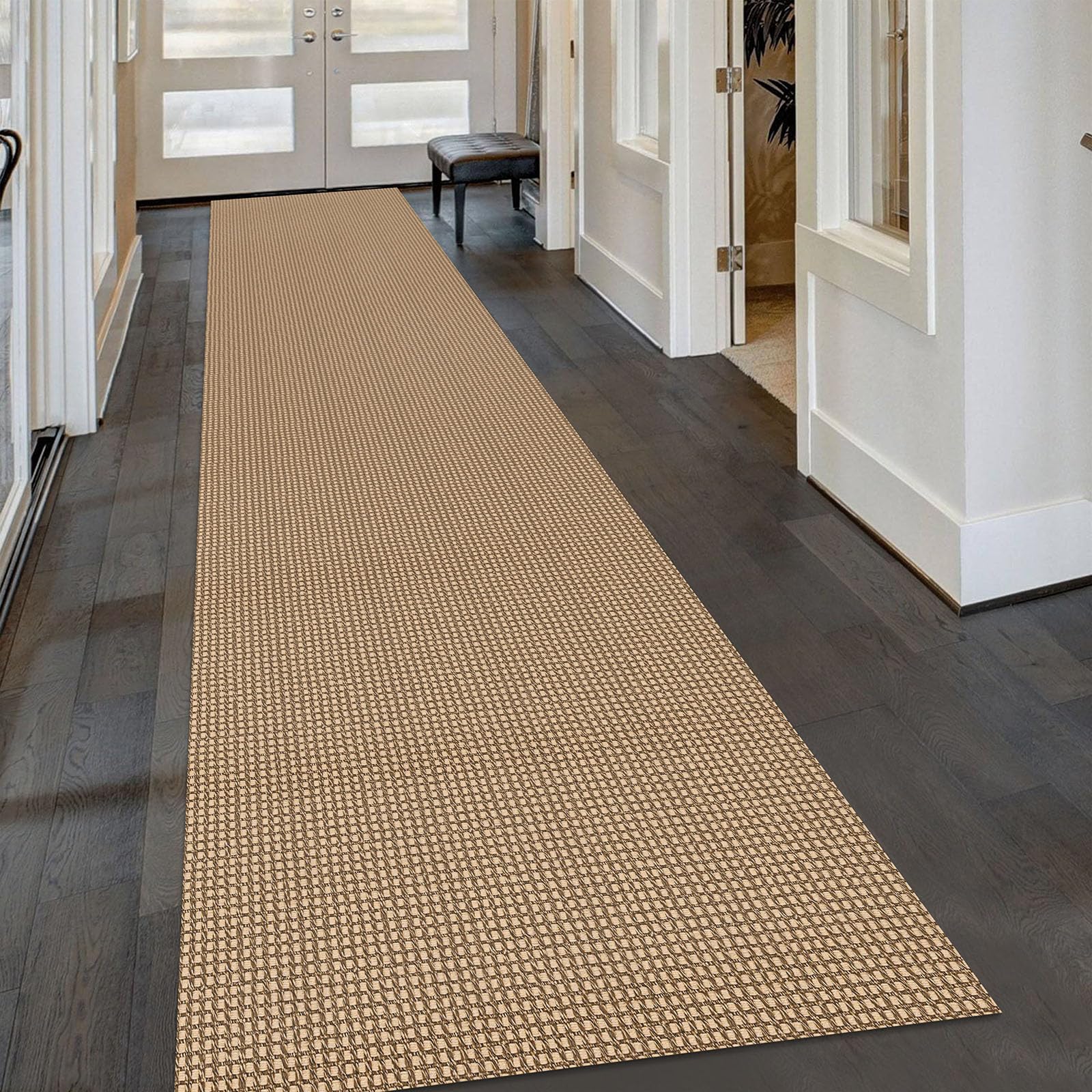 thumbnail image 2 of Kozyfly Boho Runner Rug 2x8 Ft – Washable, Hand-Woven Hallway Carpet 2 of 4