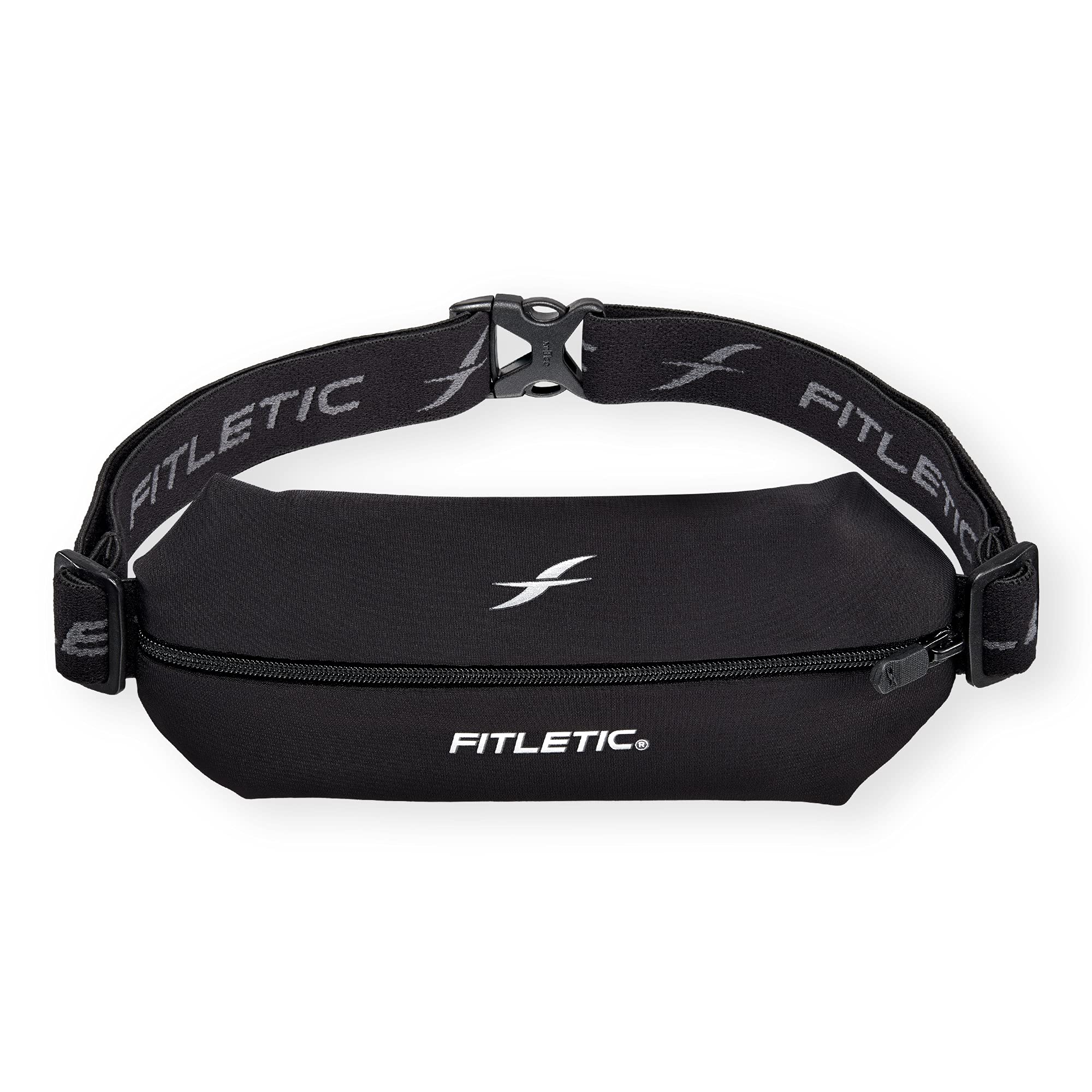 Fitletic Active Lifestyle Fanny Pack & Mini Sports Running Belt for Men & Women – Lightweight, Low Profile- Ultra-Soft Expandable Lycra Pouch - Fits All Phones – Inner Pocket