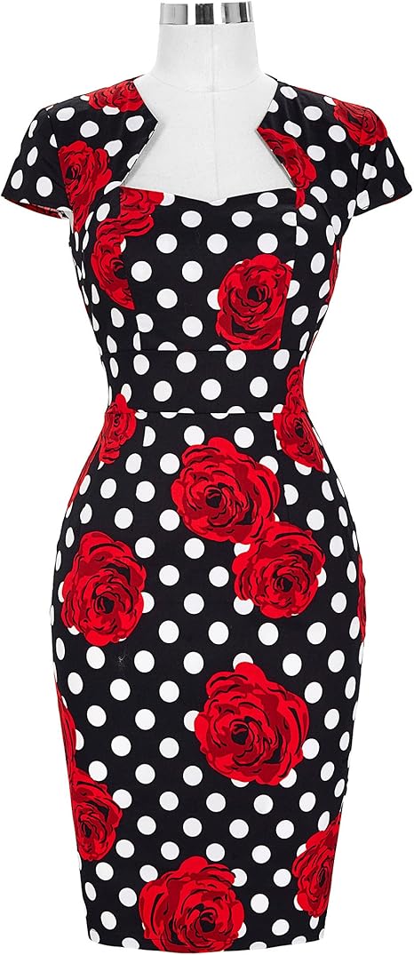 Ropa Vintage Mujer 18 Años 40 Vintage Manga Casquillo Floral