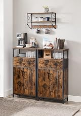 VASAGLE Storage Cabinet Multipurpose Sideboard with Drawer Adjustable Shelf view 5