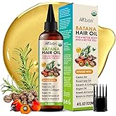 AKBAN Hair Growth Oil with 100% Pure Batana, Castor, Rosemary & Pumpkin Seed Oils – Infused with Biotin, Keratin & Vitamin E – Strengthening & Thickening Treatment for Healthy Hair – 4 FL OZ
