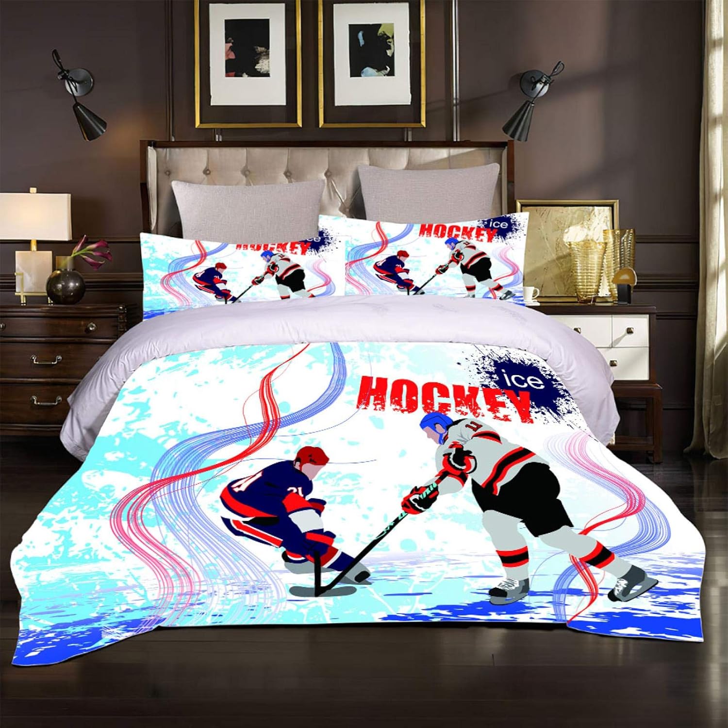 Tema navideño Funda de edredón niños, Poliéster y algodón,Juego de