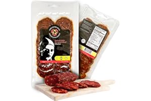THREE SISTERS MEATS Sliced Dry Cured Chorizo (3oz) - A Taste of Northern Spanish Chorizo - Vegetarian-Diet-Fed, ABF Chorizo Pork - USDA Certified All Natural - Versatile & Delicious Dry Cured Chorizo.
