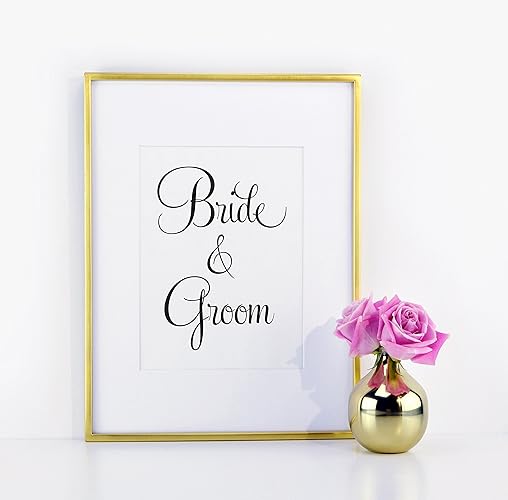 Amazon Com Bride And Groom Chair Signs Bride And Groom