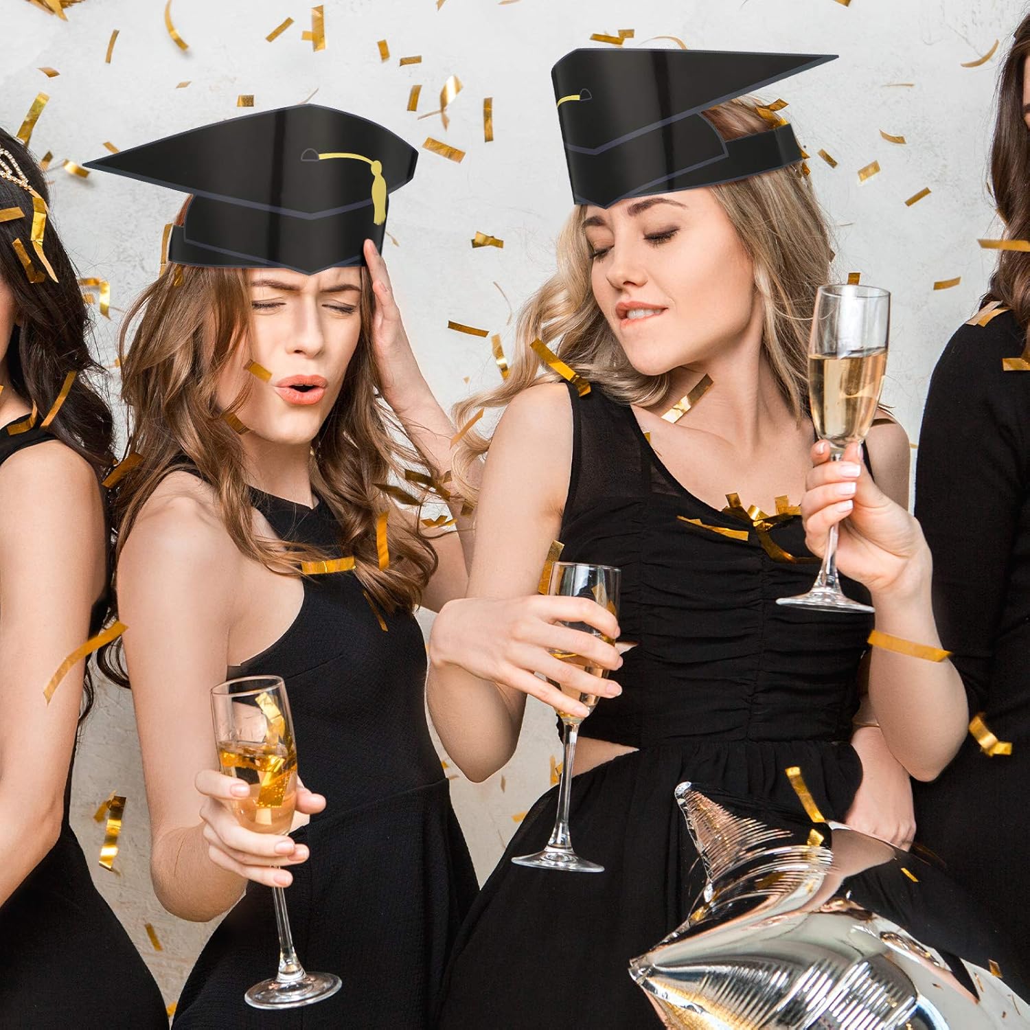36 Pieces Paper Graduation Cap Adjustable Paper Graduation Hats for Kids (Black): Home & Kitchen