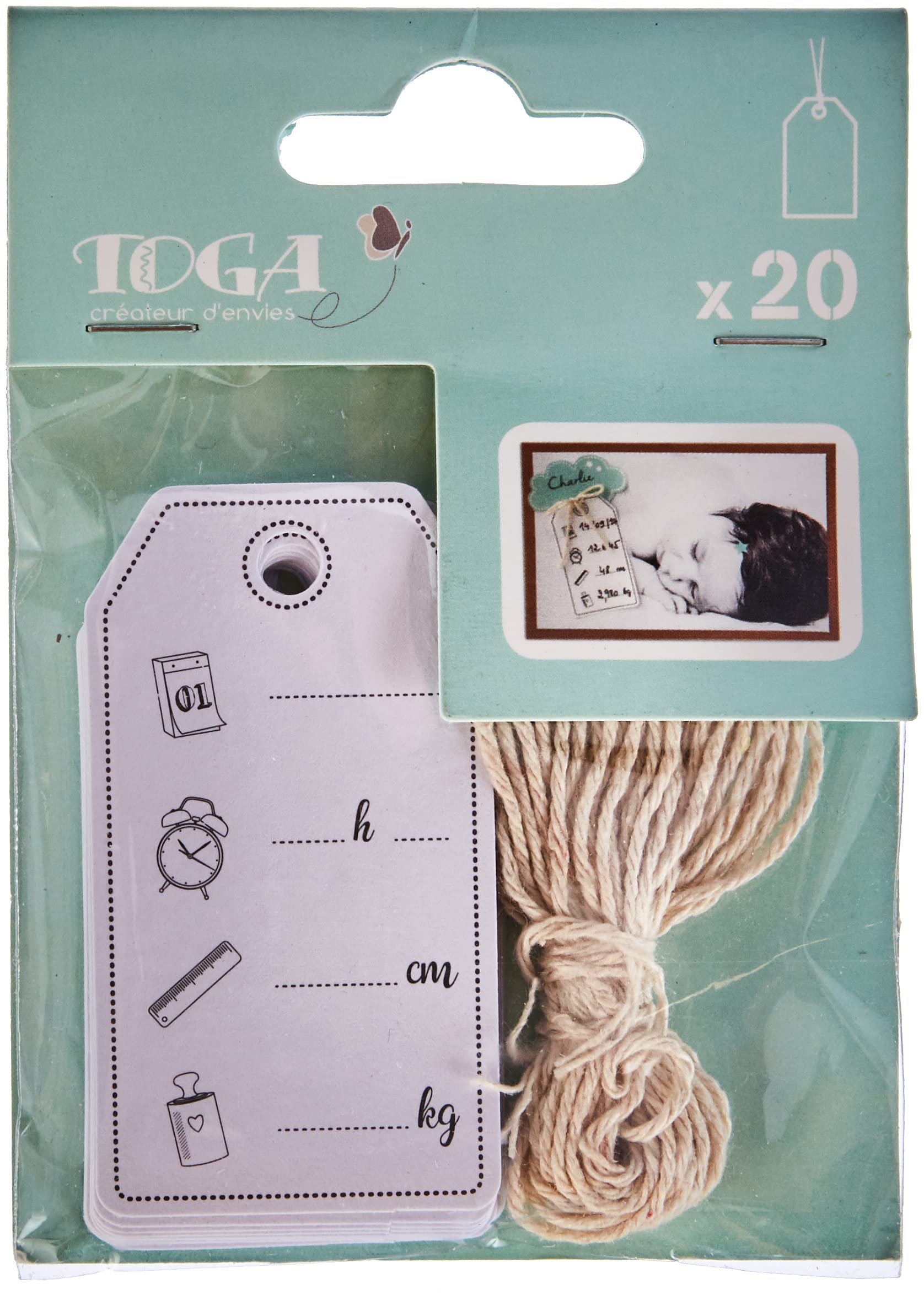 Toga Cuts Dies, Paper, White, 3,3 x 6 x 0,1 cm