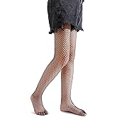 Pareberry Girl's Wide Fishnet Stockings Children's High Waist Mesh Tights for Age 5-14