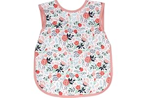 BapronBaby Floral/Nature Bapron - No Neck Tie Safer Bib - Baby & Toddler - Soft Waterproof - PVC, BPA & Phthalate Free - 6m+
