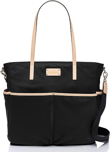 black nylon diaper bag