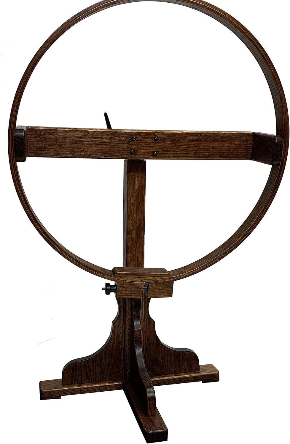 Amish Made Oak Wood 22" Swiveling Quilting Hoop with Stand