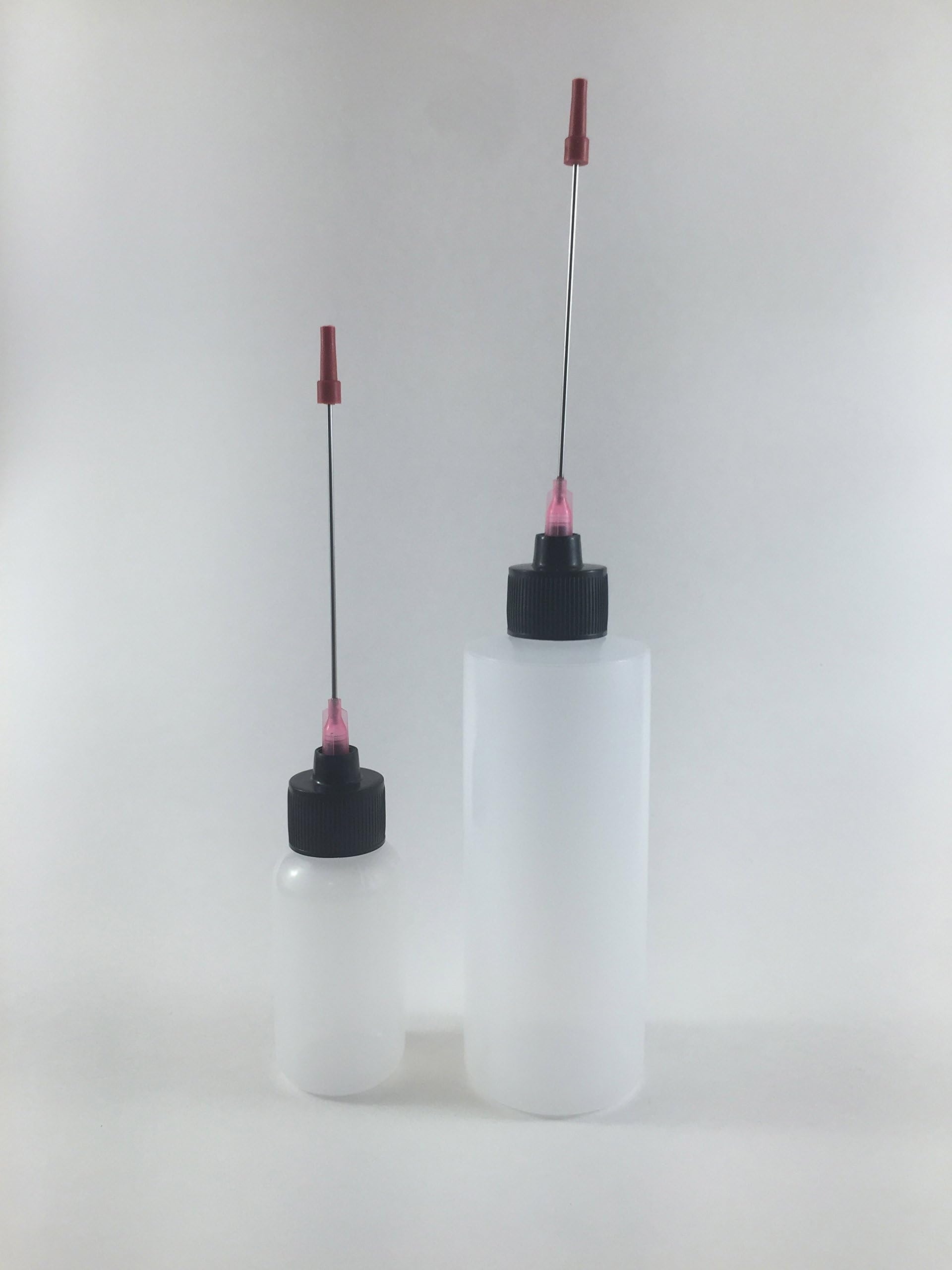 Plastic Squeeze Bottles 1oz, 4oz with 3 inch Stainless Steel Applicators