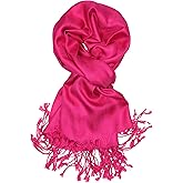 Achillea Soft Silky Pashmina Scarf for Women – Shawl Wrap for Evening Dresses, Bridesmaids, Weddings & Everyday Wear