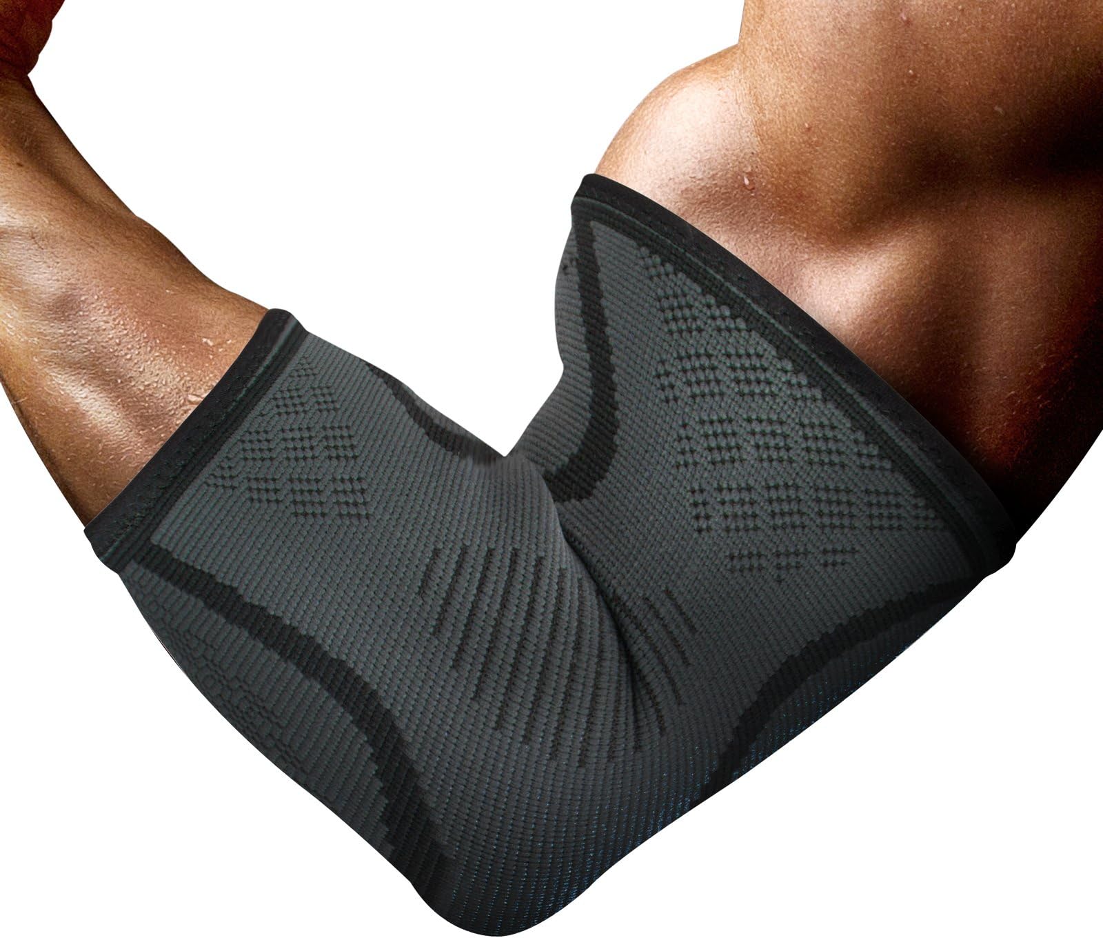 Elbow Support Brace - iBuger Elbow Sleeves for Sports Weightlifting Basketball Volleyball Tennis Golf and Joint Recovery from Tendinitis Arthritis-Unisex (L)