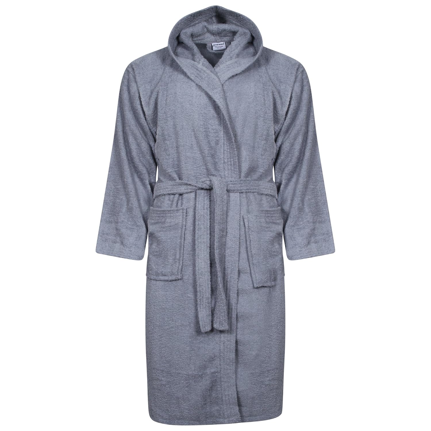 egyptian cotton hooded bathrobe