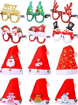 decorated christmas hats