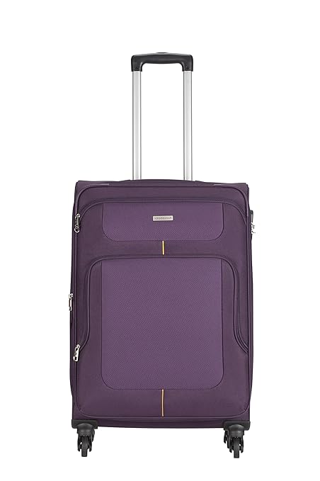 Aristocrat Polyester 71 cms Purple Suitcase (STCAMW71PPL)