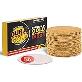 Dura-Gold Premium 2" Gold Hook &amp; Loop Sanding Discs - 80 Grit (Box of 30) | High-Performance Extra Coarse Cut Abrasive Sandpaper Discs - for DA Sanders Drill, Sand Automotive Paint, Woodworking Wood