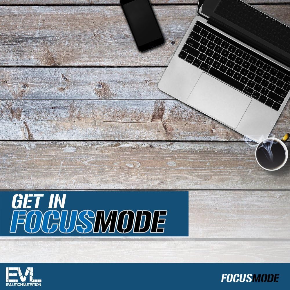 Evlution Nutrition Focus Mode, Herbal Brain Function and Cognitive Support Supplement, Focus, Energy, Clarity, Memory, Mind Enhancer and Mood Booster Nootropic (30 Servings): Health & Personal Care