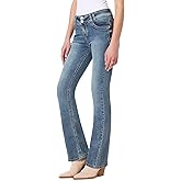 WallFlower Luscious Curvy Bootcut Jeans for Women, Mid-Rise Insta Stretch Denim, Size-Inclusive Juniors Jeans, Sizes 0 to 24