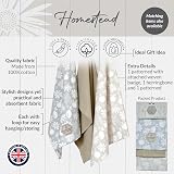Cooksmart 3 Pack Tea Towels British Designed Luxury Modern Kitchen Absorbent view 6